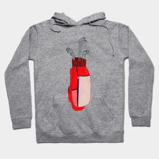 Red Golf Bag Hoodie